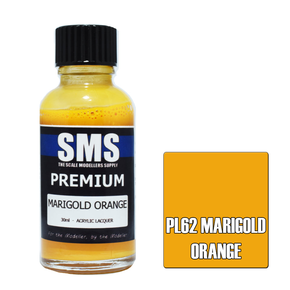 Airbrush Paint 30Ml Premium Marigold Orange Acrylic Lacquer Scale Modellers Supply