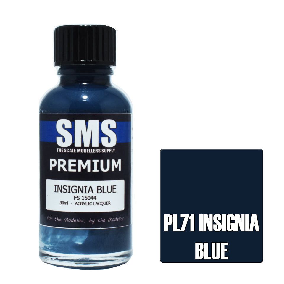 Air Brush Paint 30Ml Premium Insignia Blue  Acrylic Lacquer Scale Modellers Supply