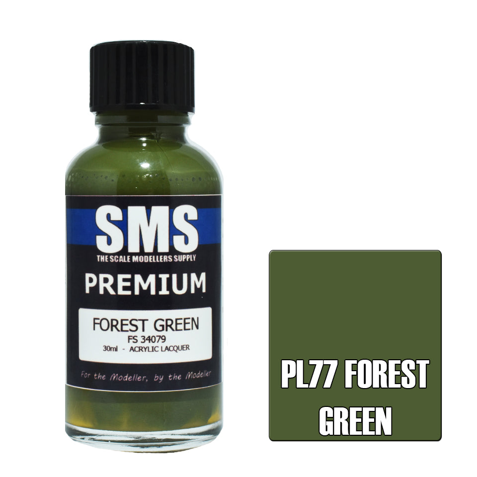 Air Brush Paint 30Ml Premium Forest Green 30Ml Acrylic Lacquer Scale Modellers Supply