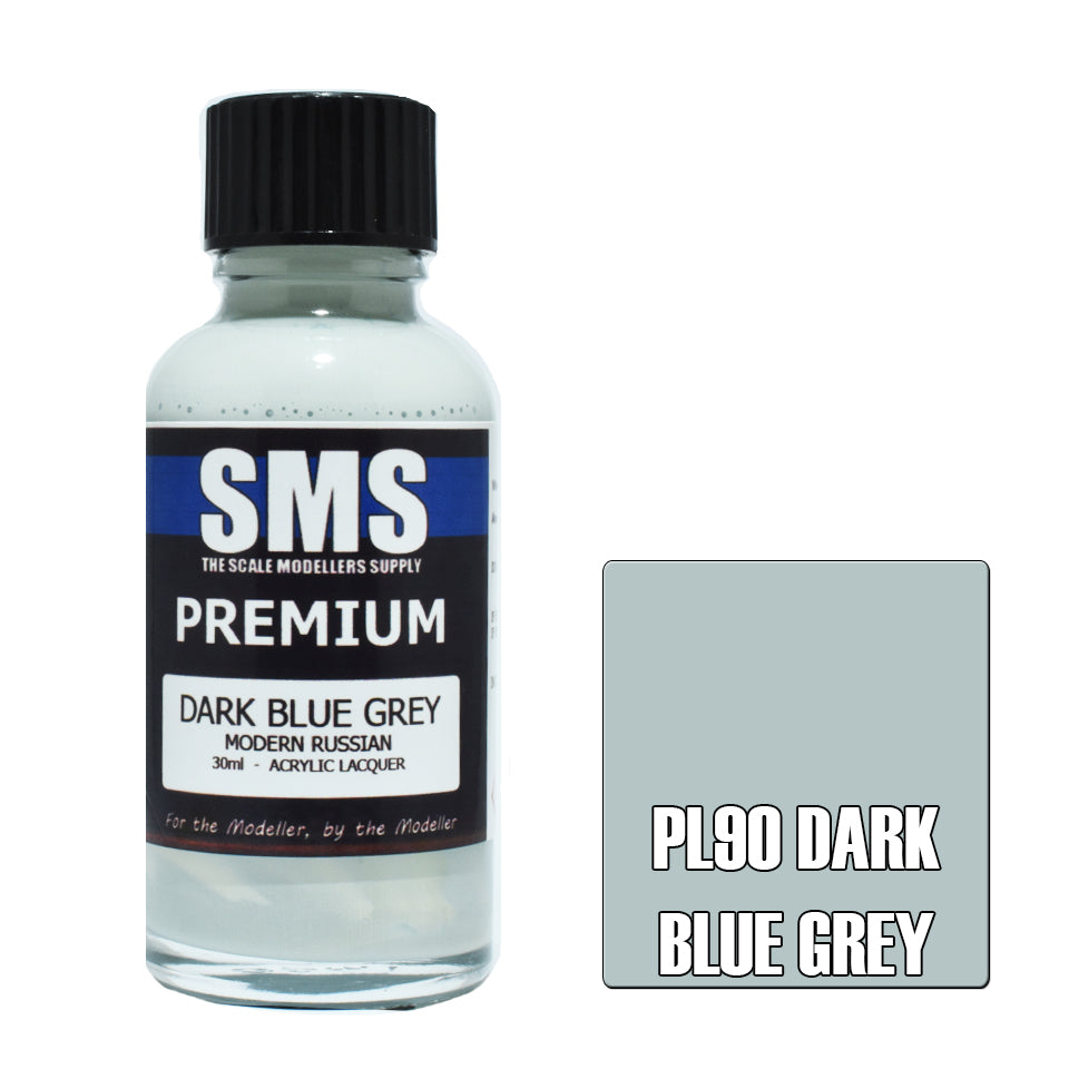 Air Brush Paint 30Ml Premium Dark Blue Grey  Acrylic Lacquer Scale Modellers Supply