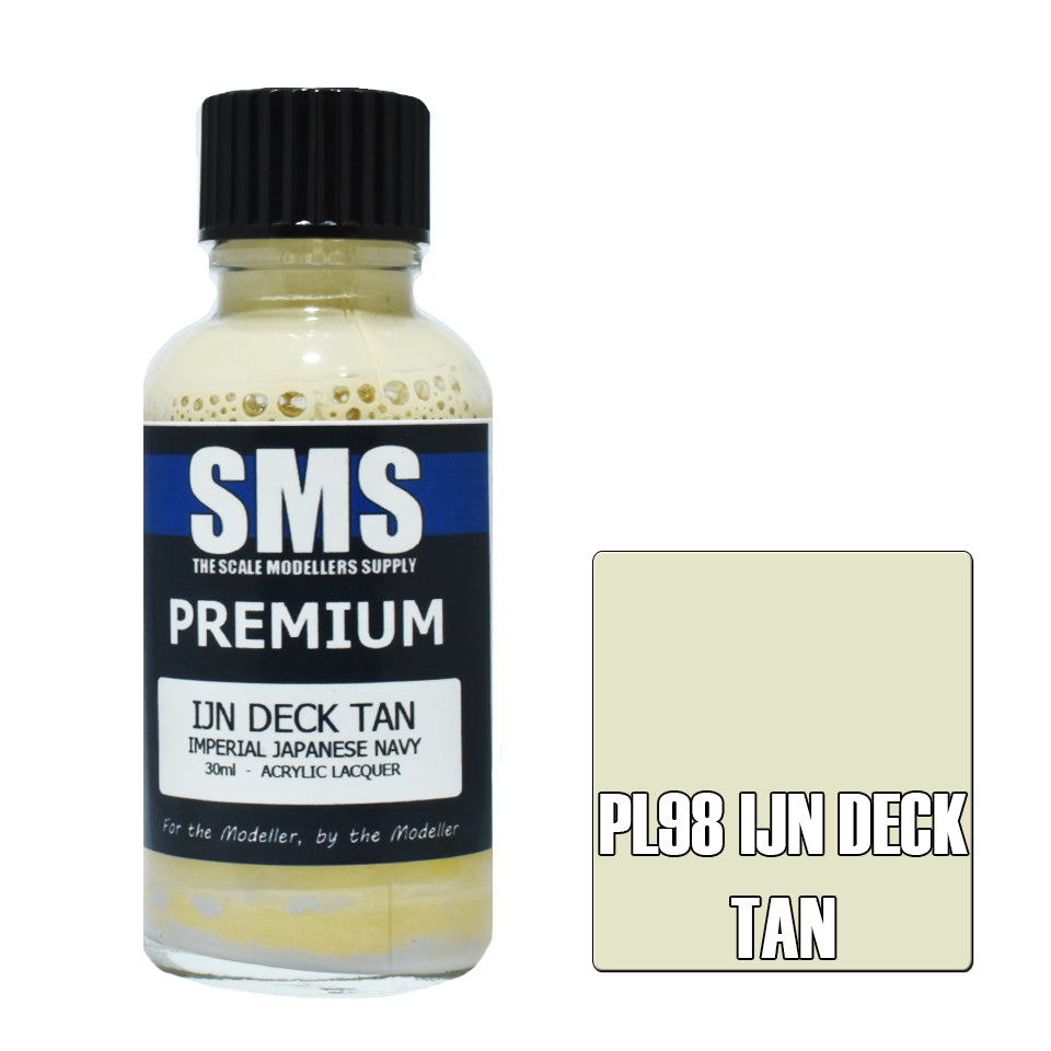 Airbrush Paint 30Ml Premium Ijn Deck Tan Acrylic Lacquer Scale Modellers Supply