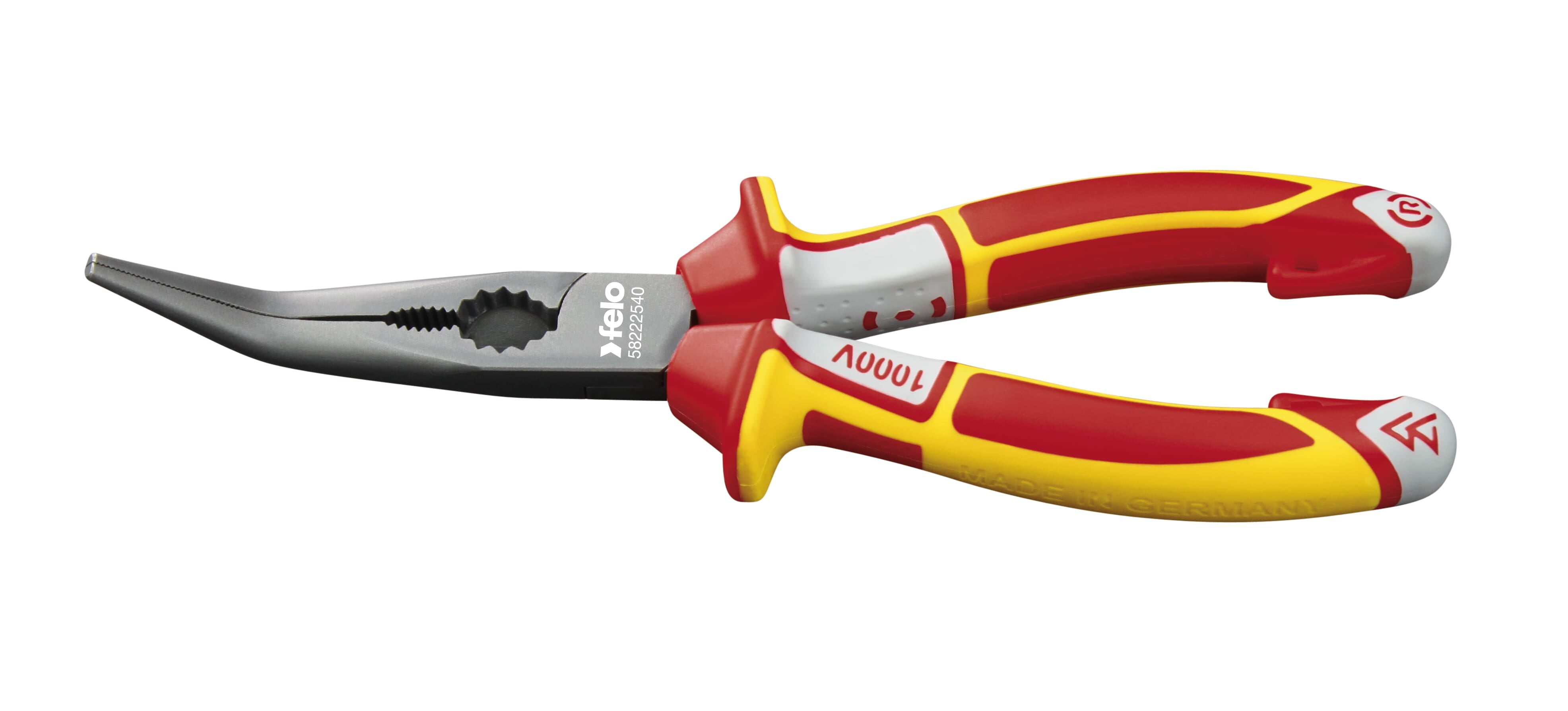Felo Long Nose Radio Pliers Vde Curved 45° 205Mm