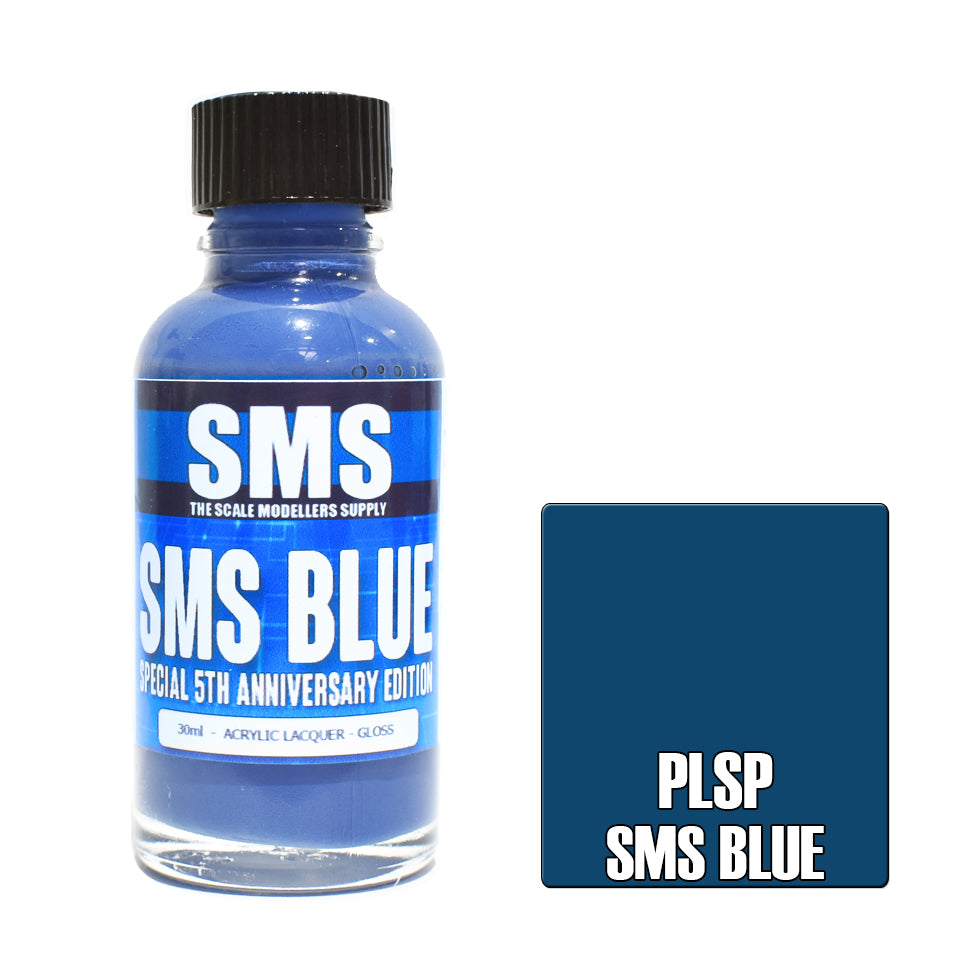 Airbrush Paint 30Ml Premium Sms Blue Acrylic Lacquer Scale Modellers Supply