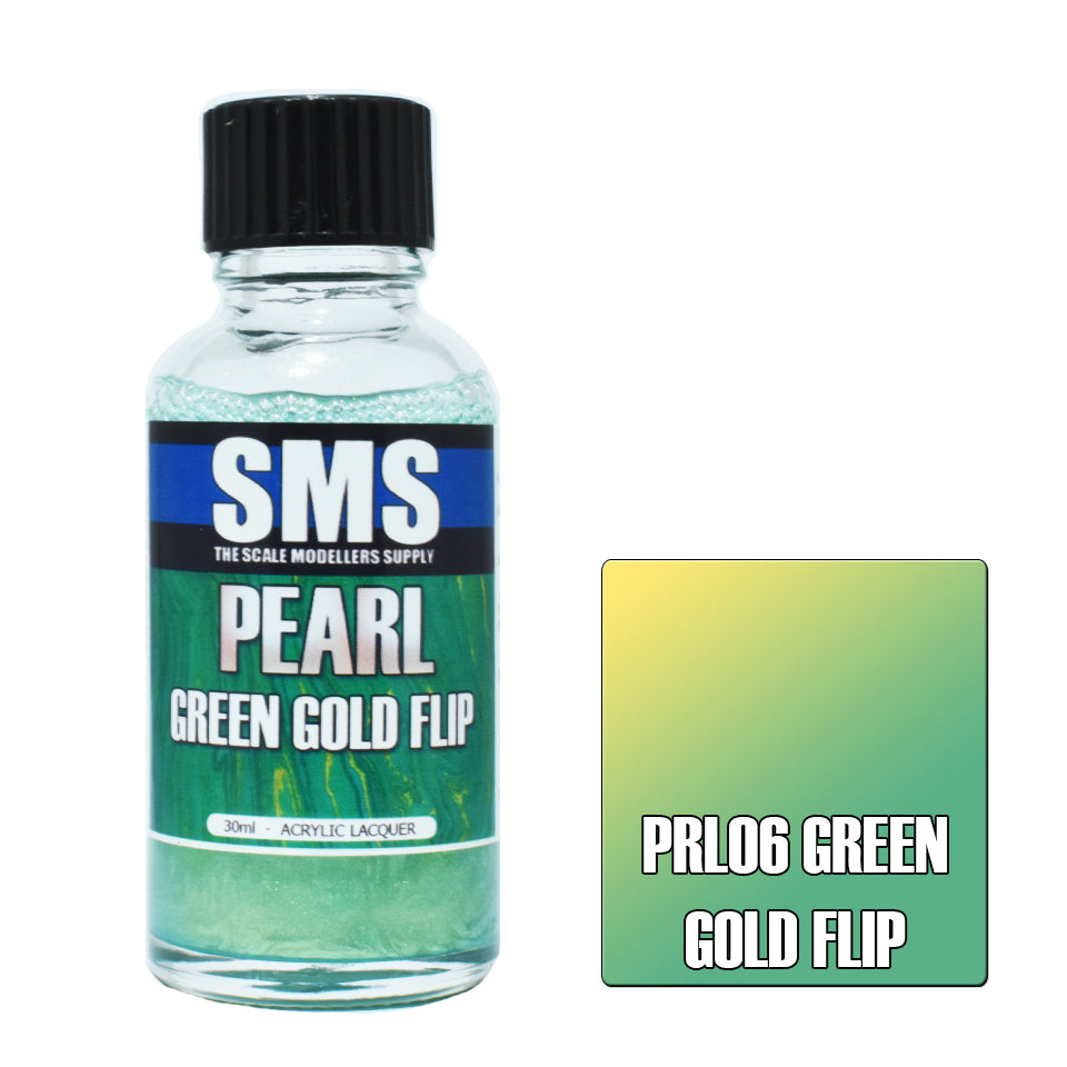 Airbrush Paint 30Ml Pearl Green Gold Flip Acrylic Lacquer Scale Modellers Supply