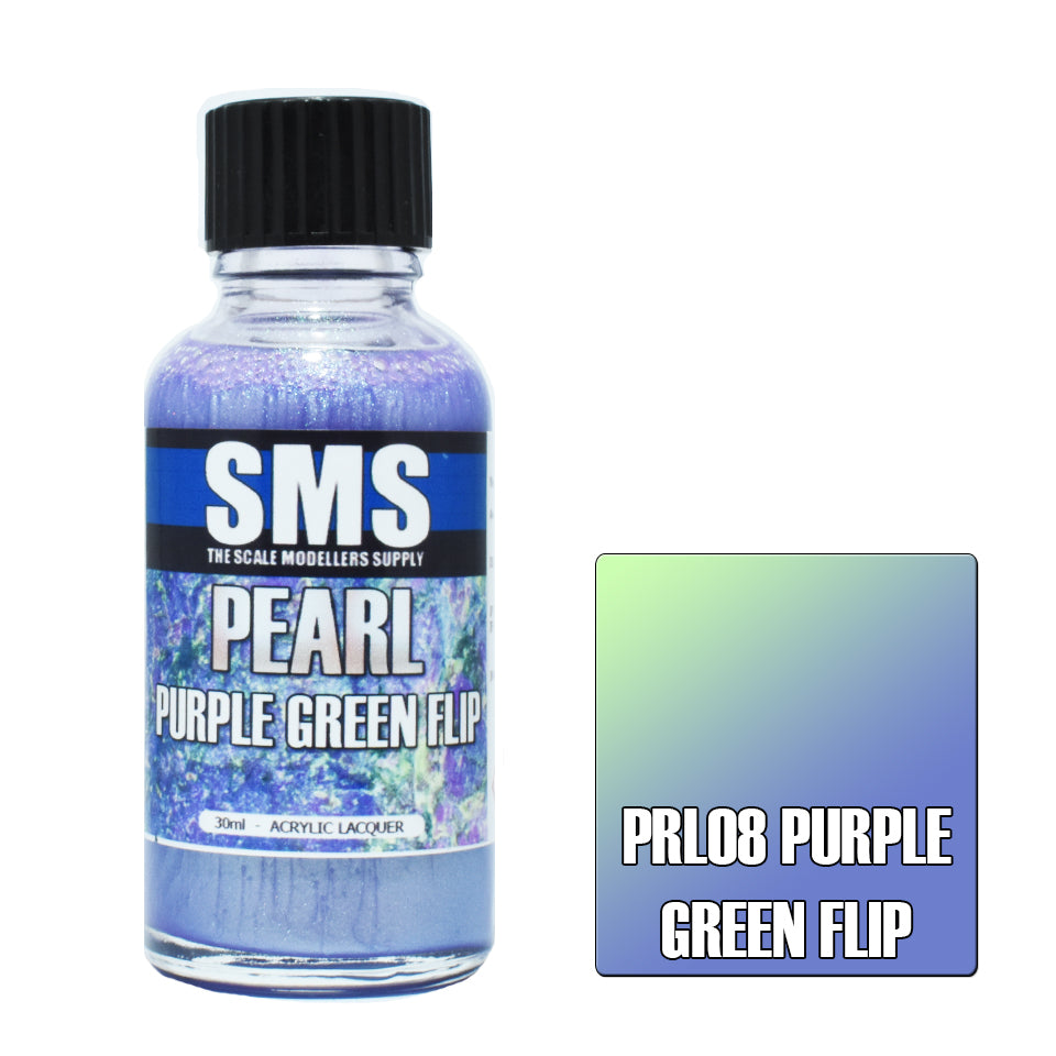 Airbrush Paint 30Ml Pearl Purple Green Flip Acrylic Lacquer Scale Modellers Supply