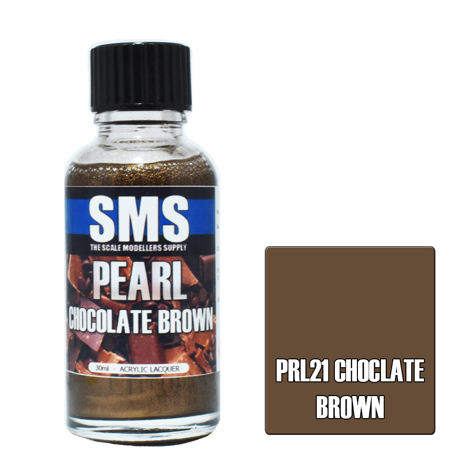 Airbrush Paint 30Ml Pearl Chocolate Brown Acrylic Lacquer Scale Modellers Supply