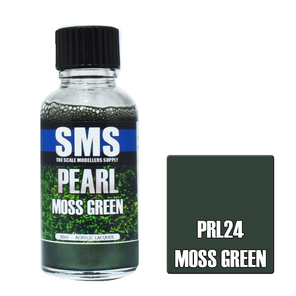 Airbrush Paint 30Ml Pearl Moss Green Acrylic Lacquer Scale Modellers Supply