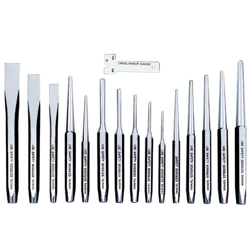 Ampro Punch & Chisel Set 16Pc