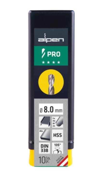 Alpen Series 954 Pro Hss Drill Rn, 135°, Ø 2.5