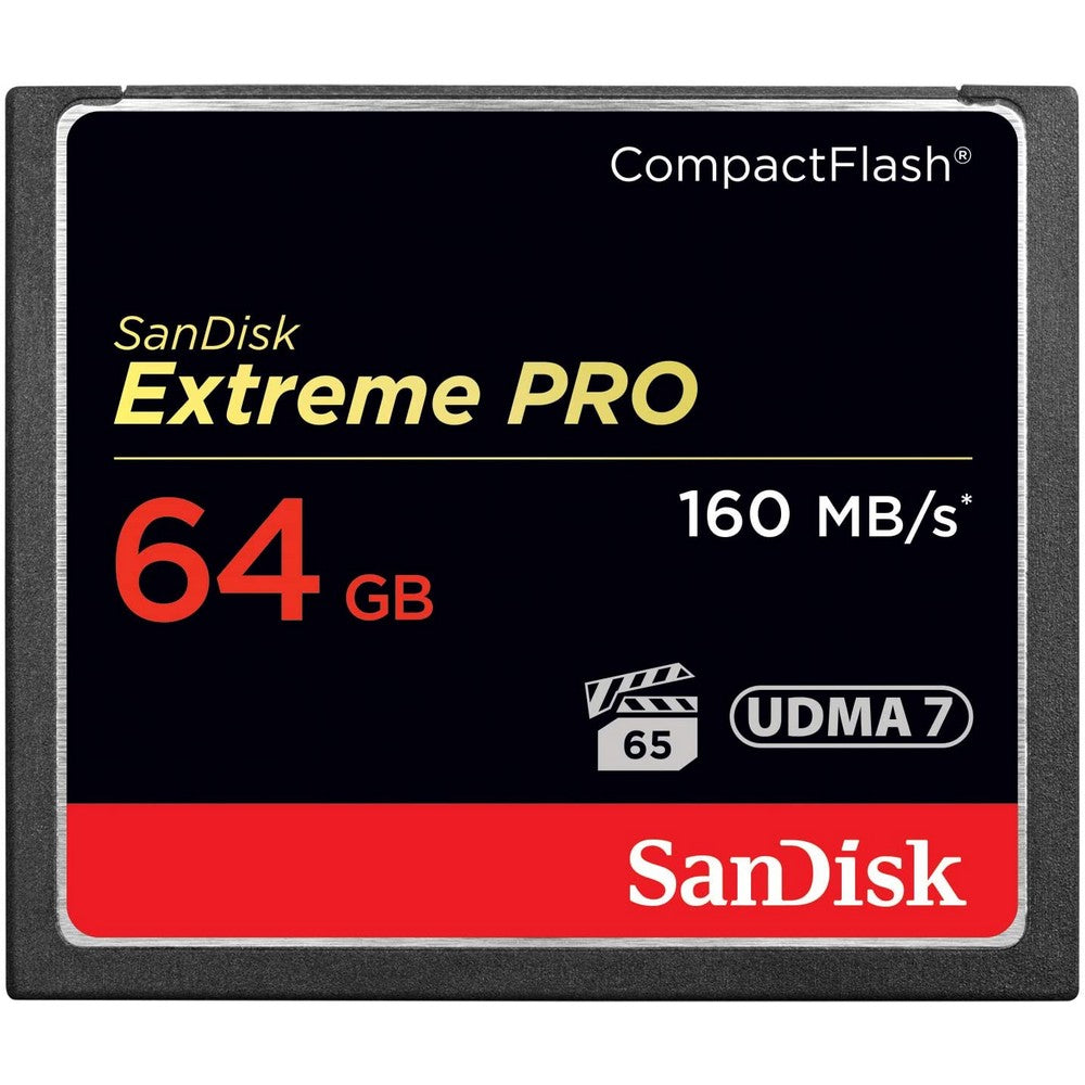 Sandisk Extreme Pro Compact Flash 64Gb Up To 160Mb/S Cf Card Udma 7 Vpg-65