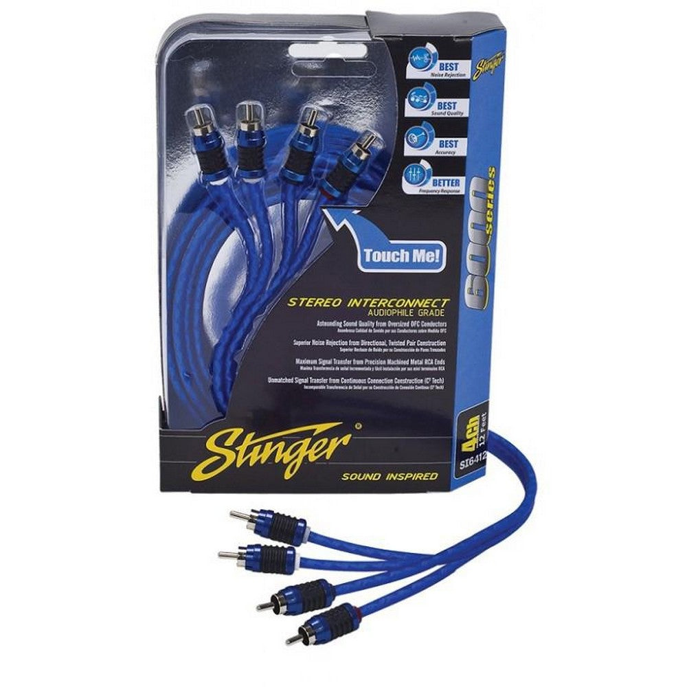 Stinger 5 Meter Of 4-Channel 6000 Series Rca Cable