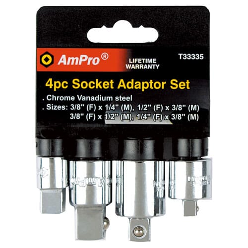 Ampro Socket Adaptor Set 4Pc