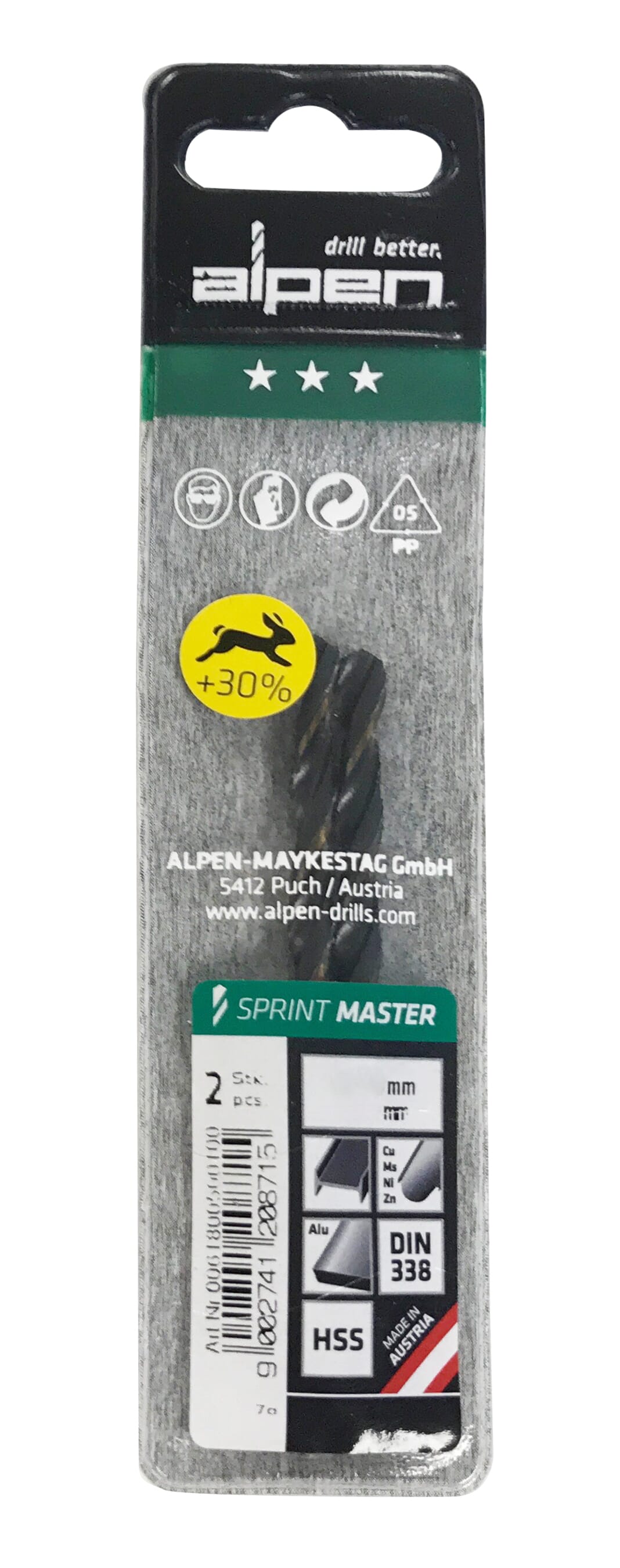 Alpen Series 618 Sprint Master In Plastic Wallet, 3.5 (Pkt Of 2)