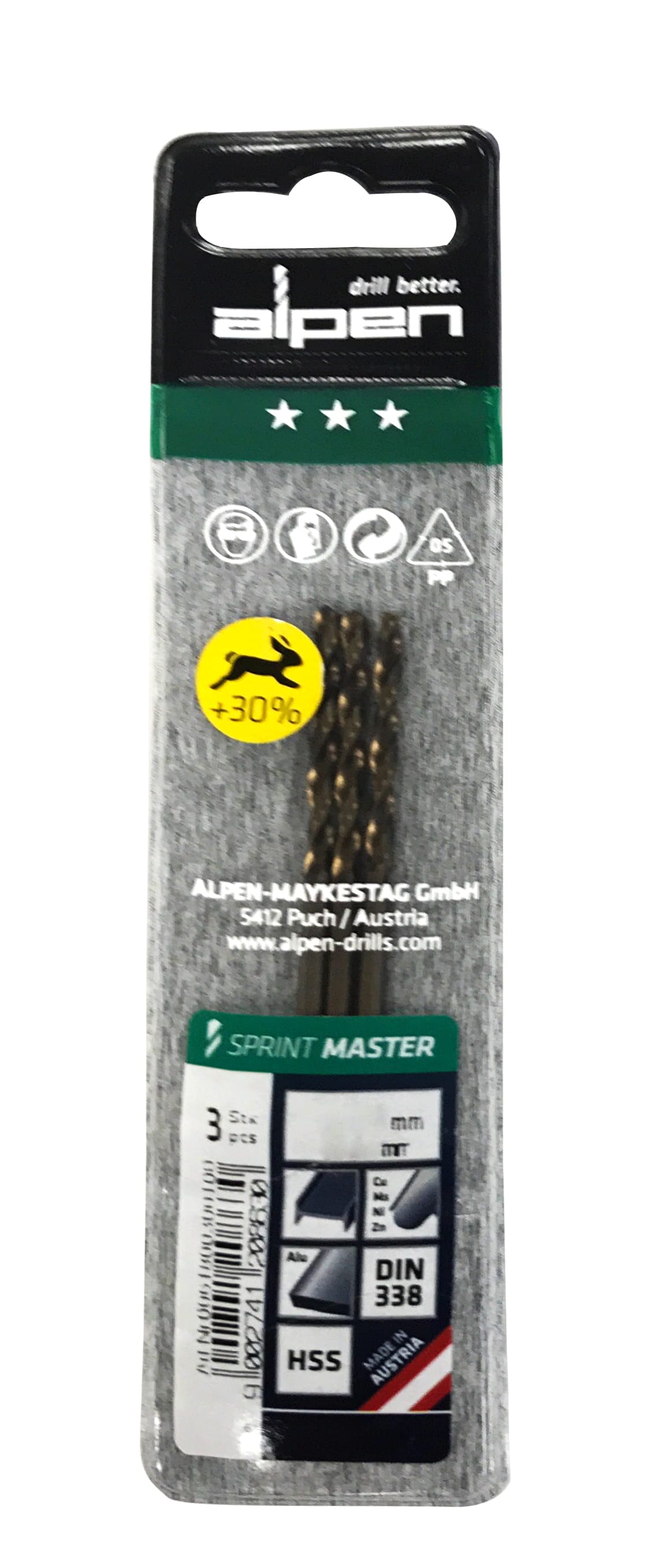 Alpen Series 618 Sprint Master In Plastic Wallet, 3.2 (Pkt Of 3)