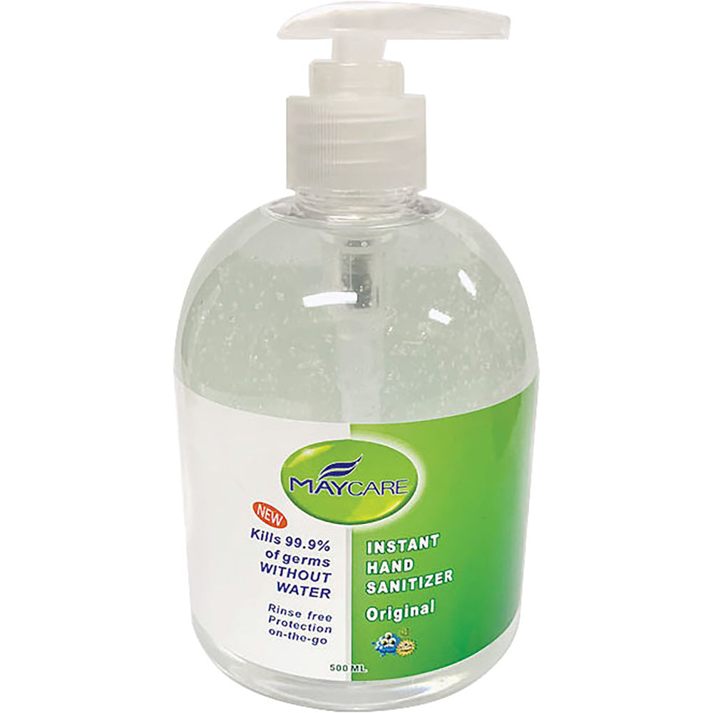Maycare Instant Hand Sanitiser Gel 500Ml Pump Bottle