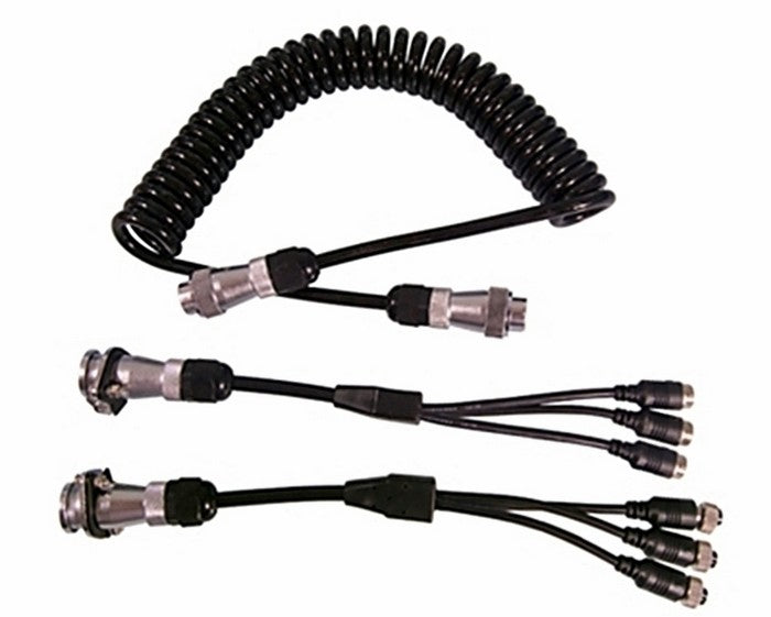 Mongoose Spiral Cable 3Male/3Female Pin