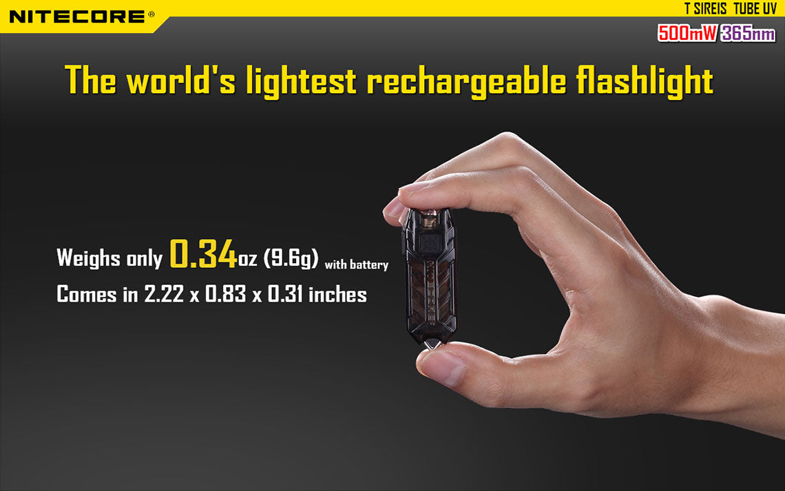 Nitecore Tube Uv Rechargeable Keychain Light