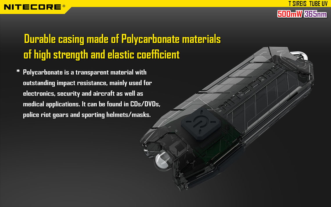 Nitecore Tube Uv Rechargeable Keychain Light
