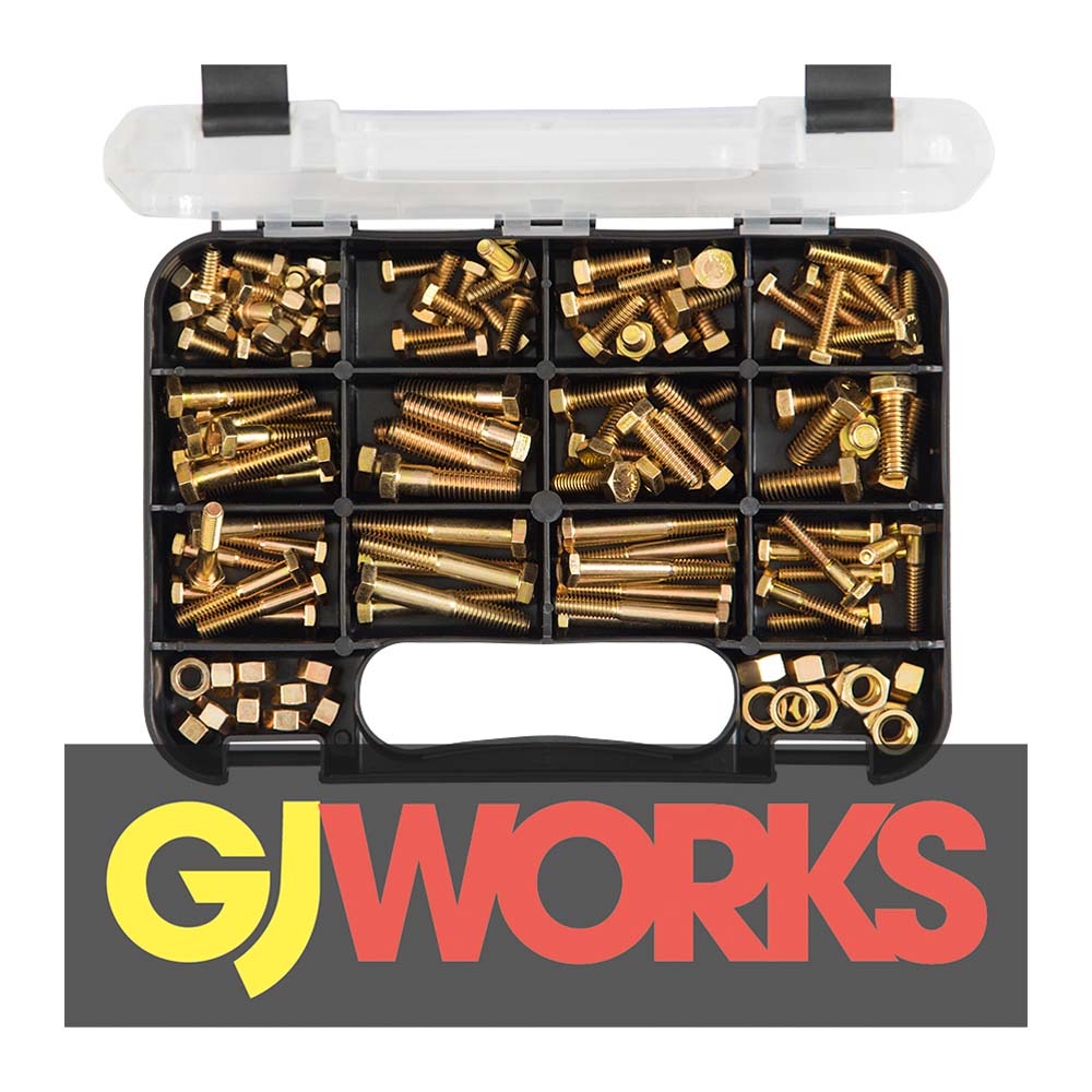 Champion Gj Grab Kit 130Pc High Tensile Hex Bolts & Nuts -Un