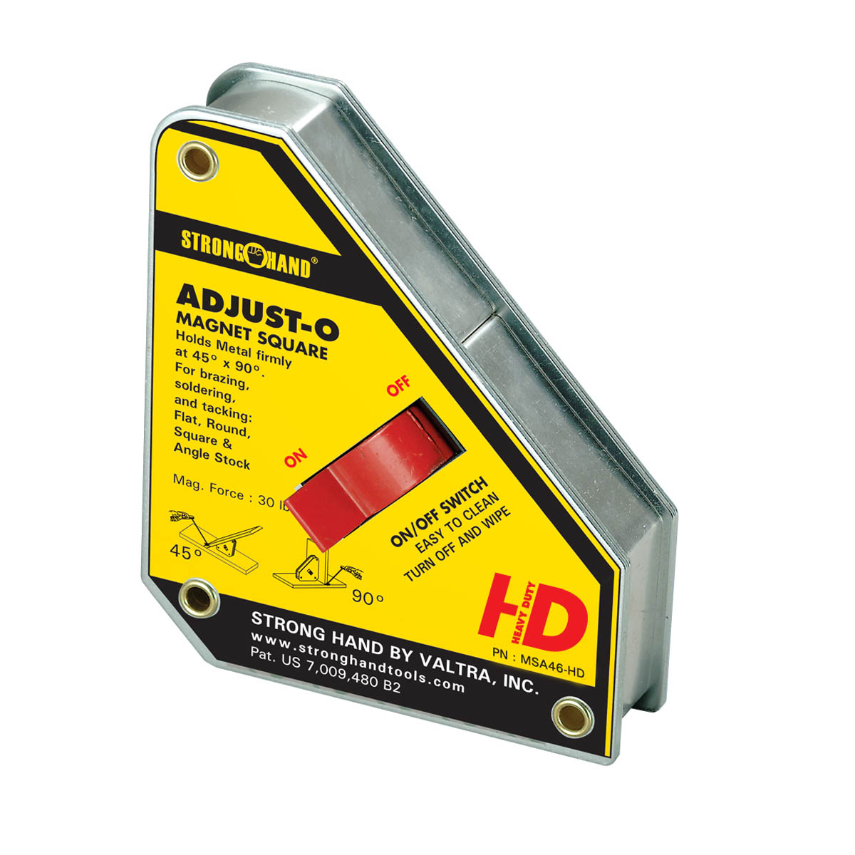 Stronghand Adjust-O Magnet Square Heavy Duty 40Kg