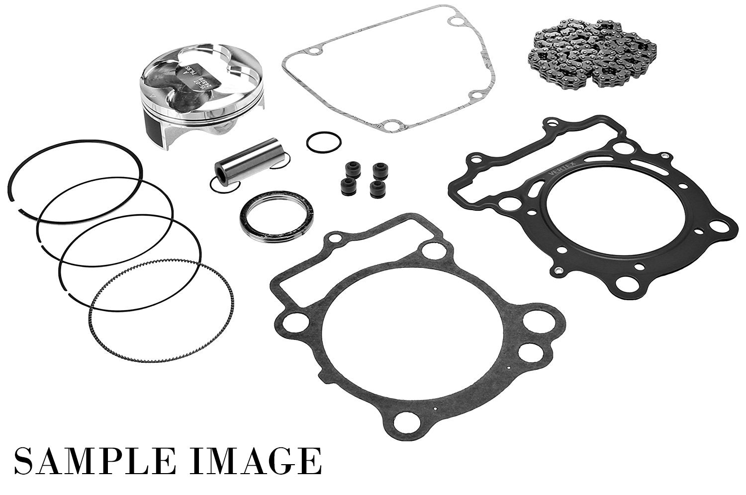 *Topend Kit Vertex Piston Rings Pins Circlips Topend Gaskets & Cam Chain Yamaha Yz450F 2020 96.96Mm