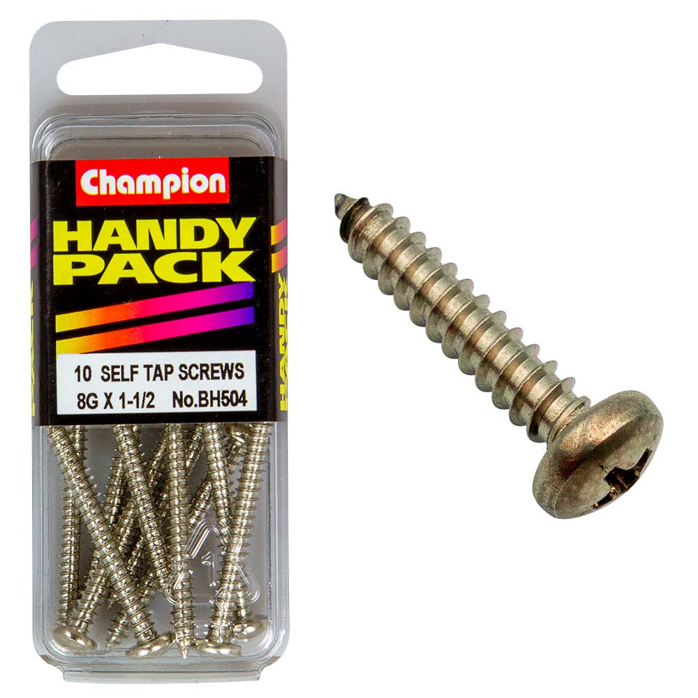 Champion 8G X 1-1/2In S/Tap Set Screw - Pan Hd