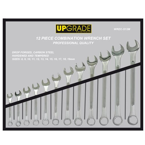 Upgrade Wswrc-Cm120 Combination Wrench Set 8-19Mm 12Pc
