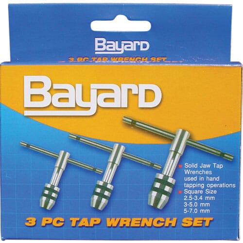 Ozar Tee Handle Tap Wrench Set 3Pc
