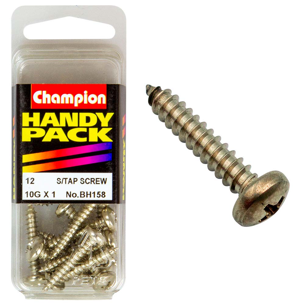 Champion 10G X 1 S/Tap Set Screw - Pan Hd