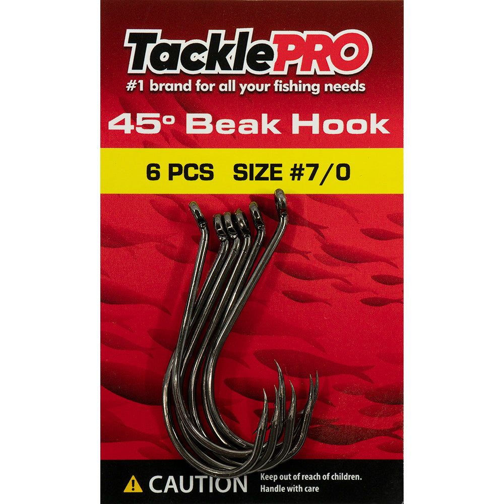 Tacklepro 45Deg. Beak Hook #7/0 - 6Pc