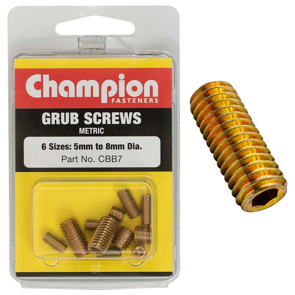 Champion 12Pc Metric Grub Set Screw Assortment