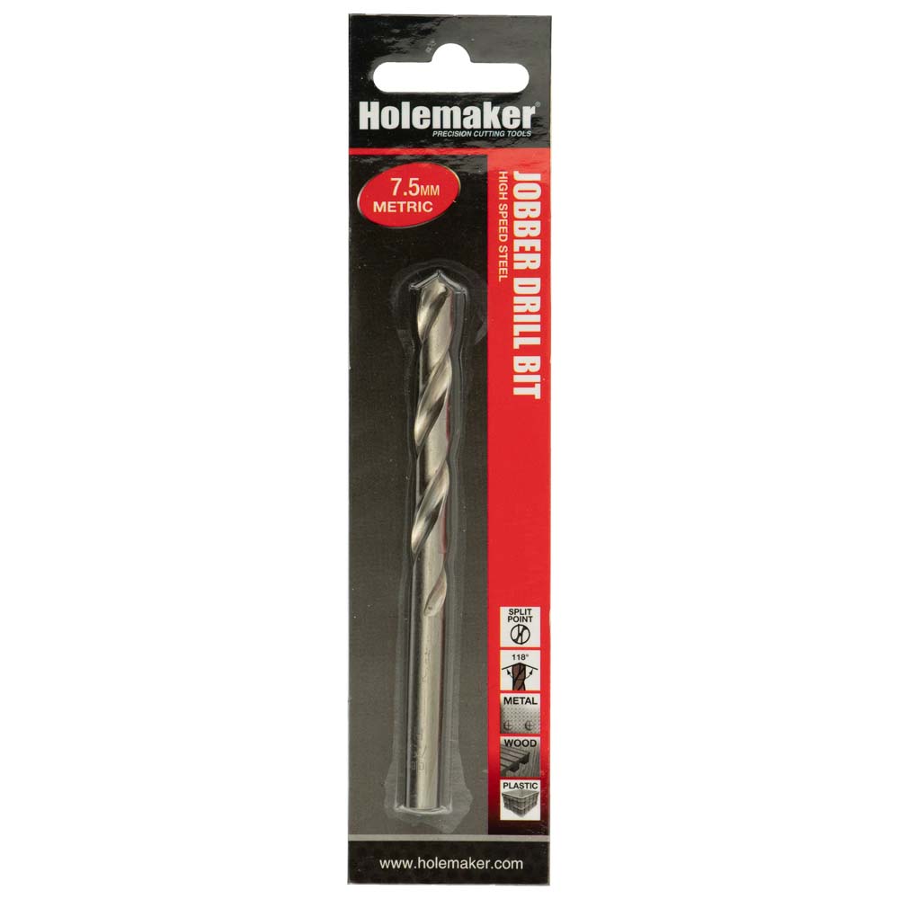 Holemaker Jobber Drill 7.5Mm - 1Pc (Carded)