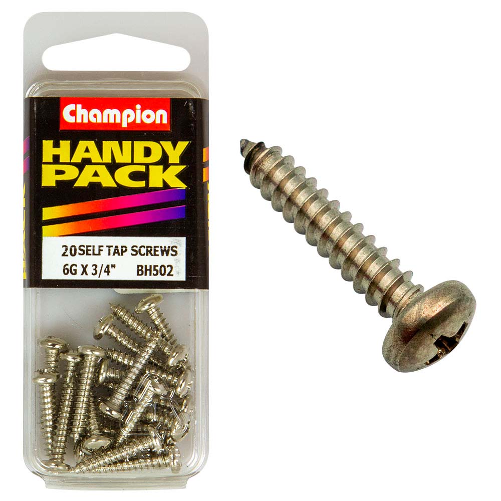 Champion 6G X 3/4In S/Tap Set Screw - Pan Hd