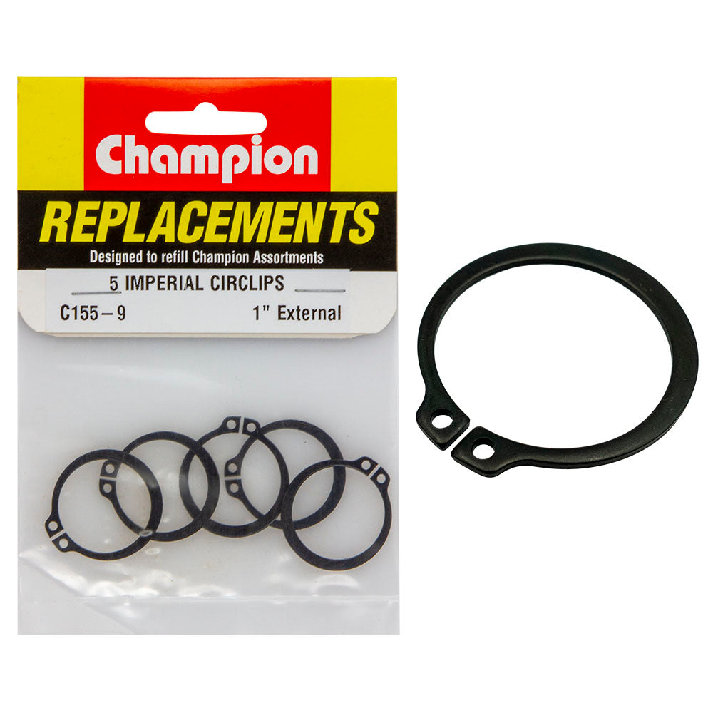 Champion 1In External Circlip -5Pk