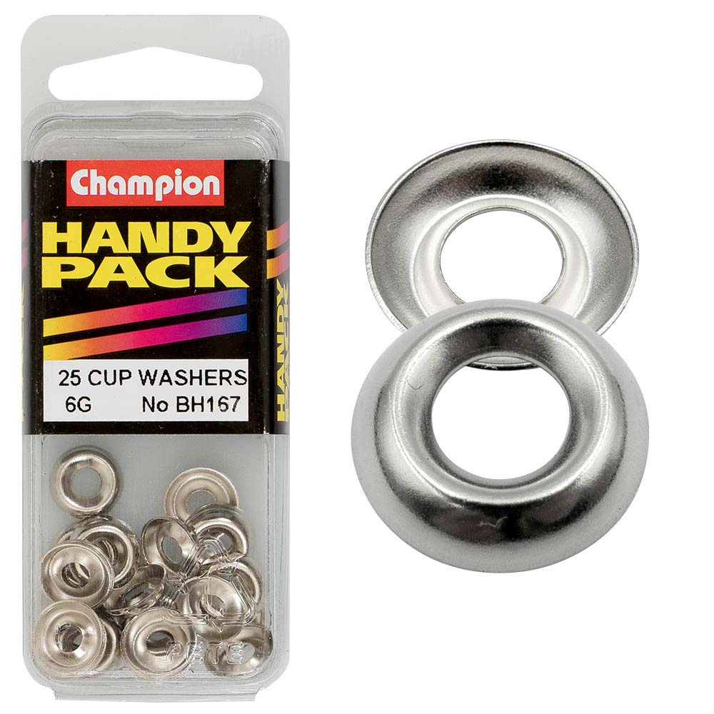 Champion 6G Set Screw Size - Cup Washer