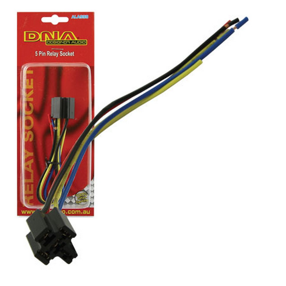 Relay Socket 5 Pin Wired (210Mm Long Wires)