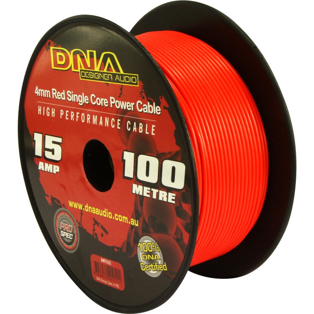 Dna Cable 15 Gauge Single Core Cable Red 100Mtr