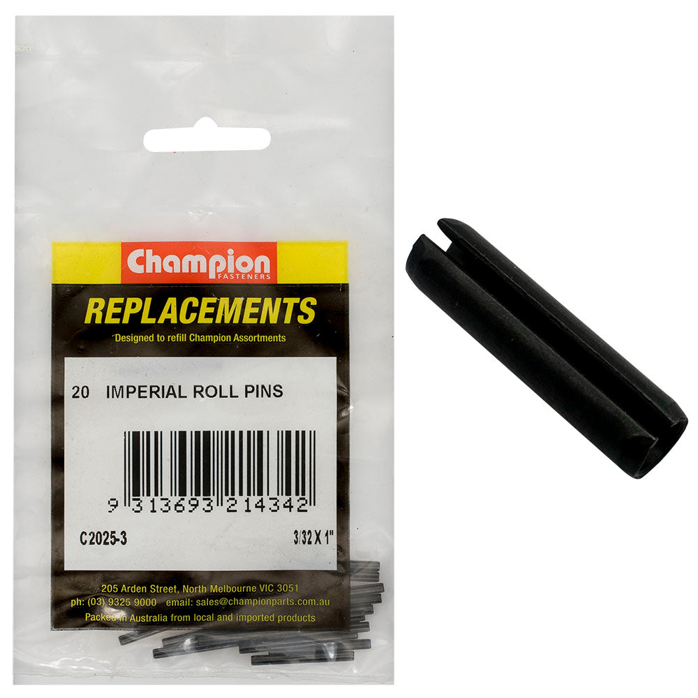 Champion 3/32 X 1In Imperial Roll Pin -20Pk