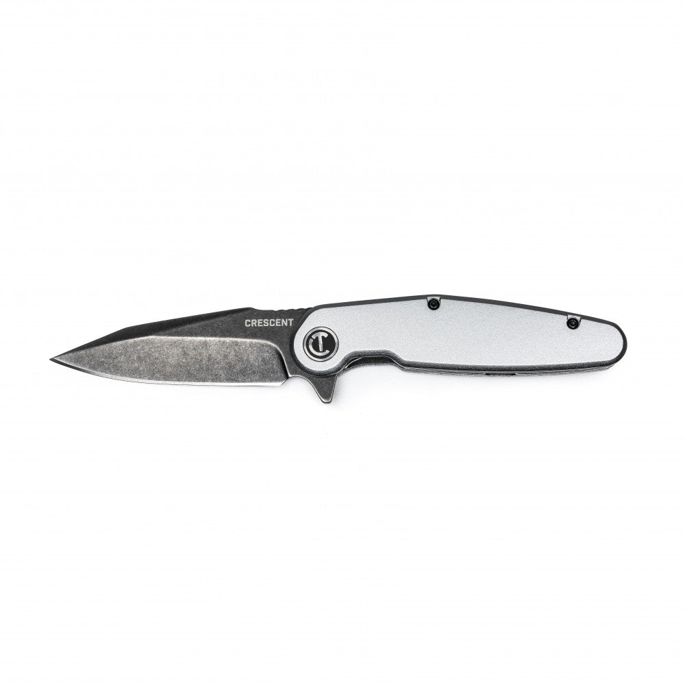 3-1/2" Harpoon Blade Aluminum Handle Pocket Knife