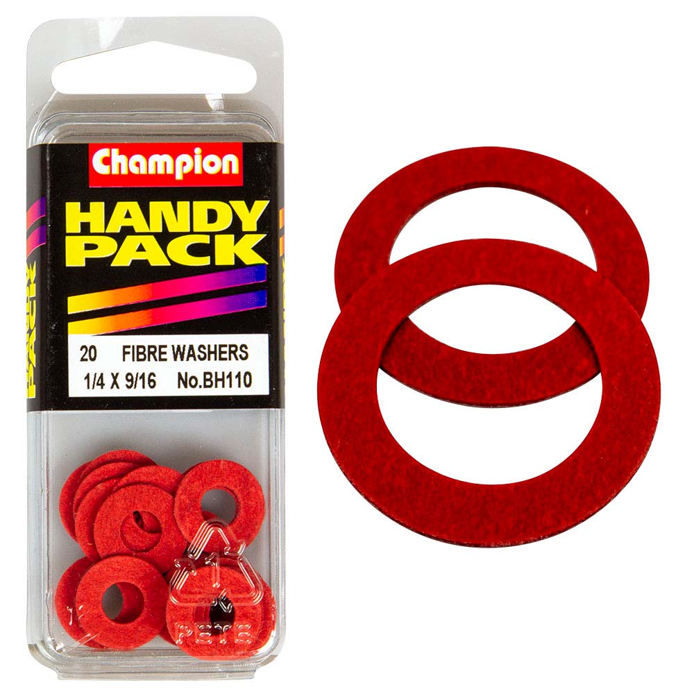 Champion 1/4In X 9/16 Fibre Washer 1/32In Thick