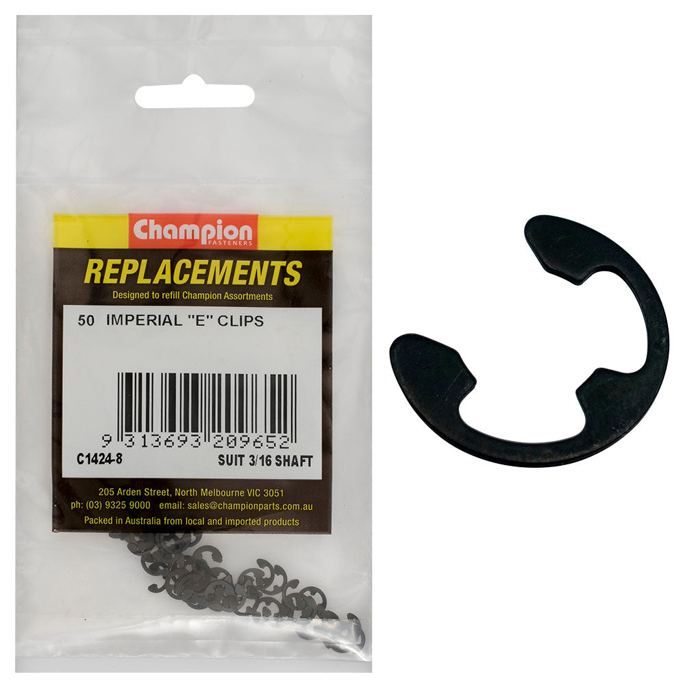 Champion E-Clip Suit 3/16 Shaft -50Pk