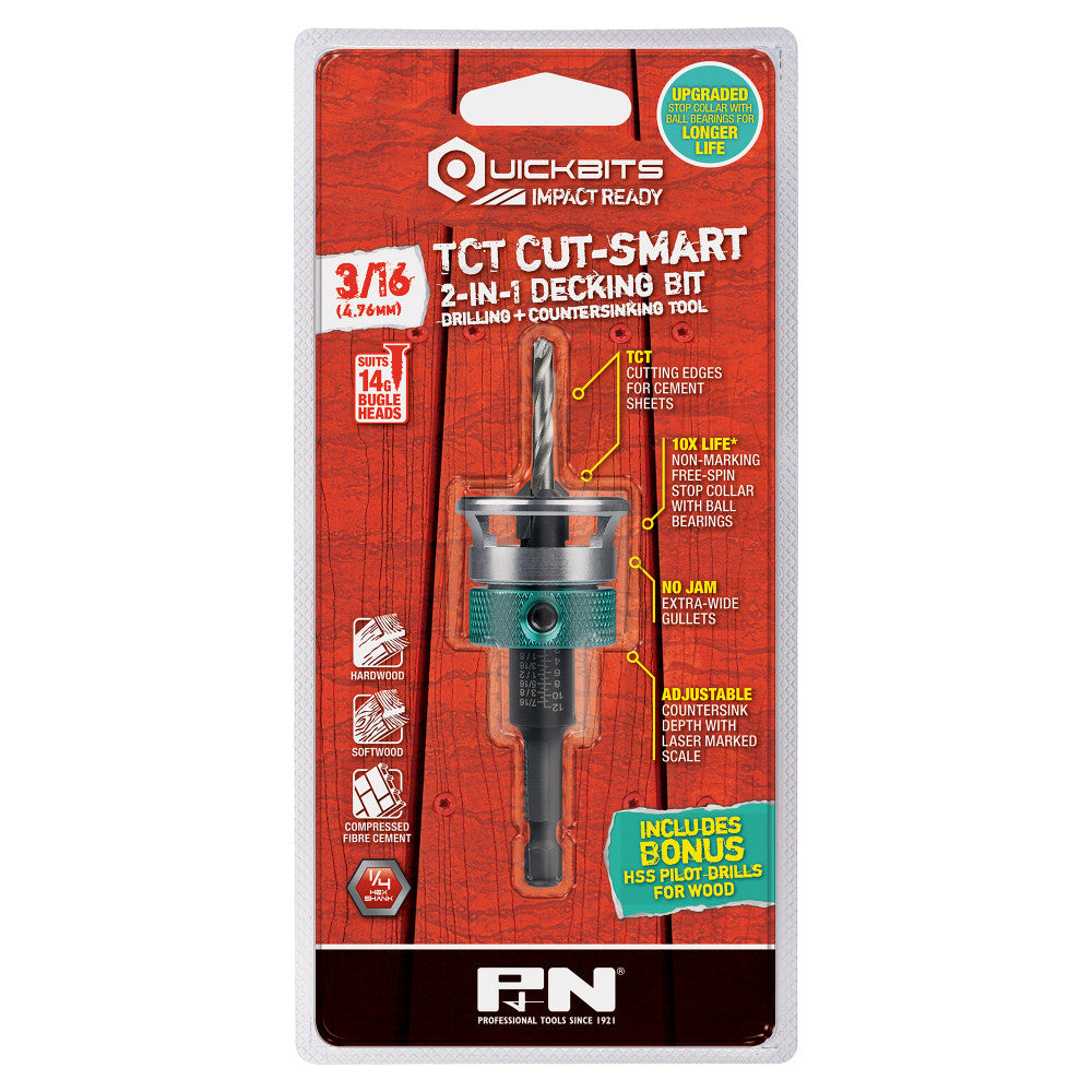 14G Bugle Head Tct Cut-Smart Drill Countersink P&N