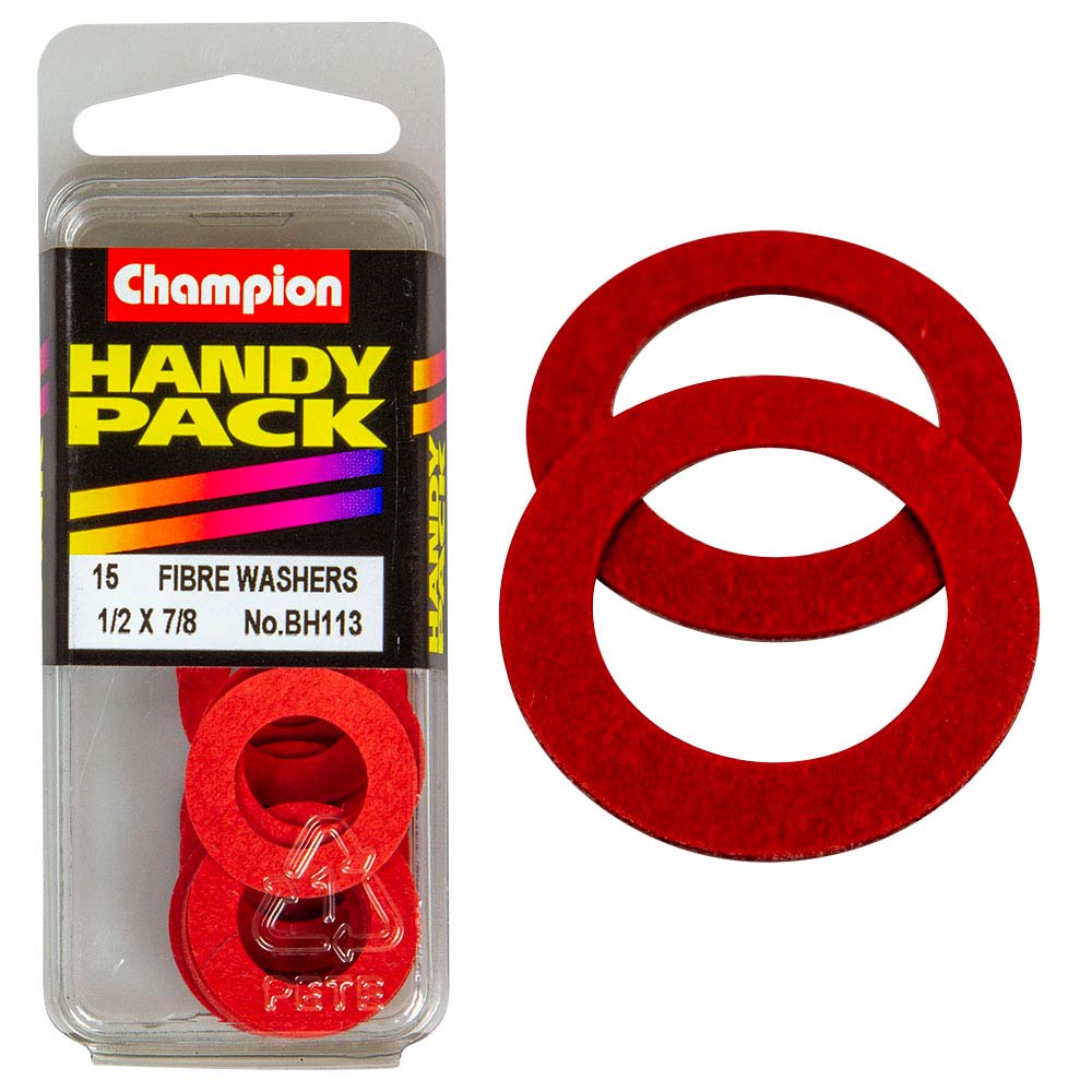 Champion 1/2In X 7/8 Fibre Washer 1/32In Thick