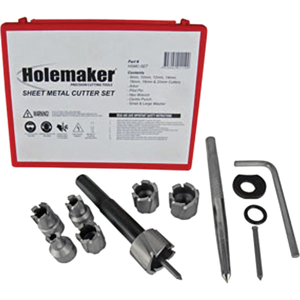 Holemaker Sheet Metal Cutter Set 13 Piece 8-20Mm