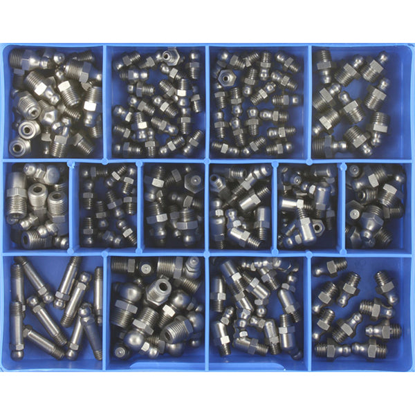 Champion 170Pc Mm/Imp. Grease Nipple Assortment 316/A4 Ss