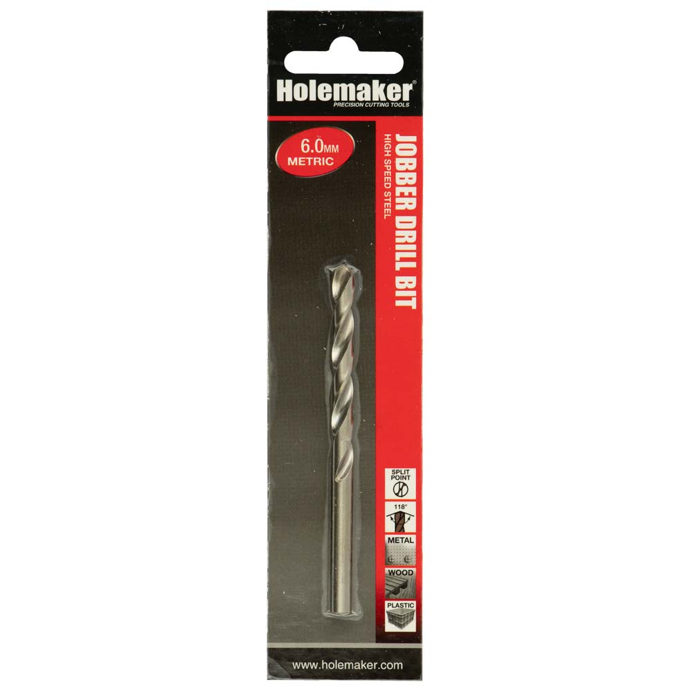 Holemaker Jobber Drill 6.0Mm - 1Pc (Carded)