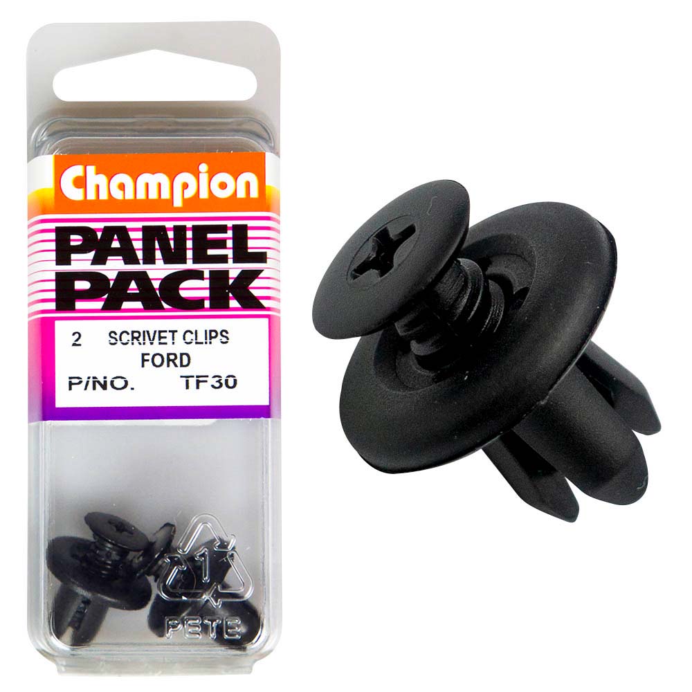 Champion Scrivet Moulding Clip 18Mm Hd X 12.5Mm -2Pk