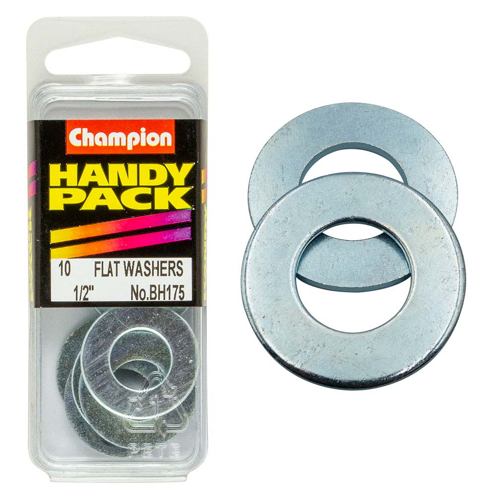 Champion 1/2In Flat Steel Washer