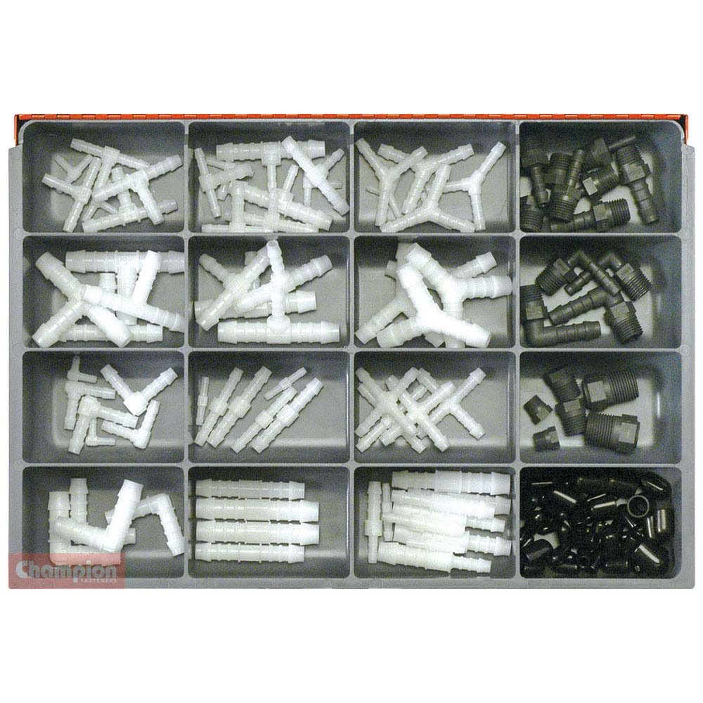 Champion 136Pc Master Kit Vacuum Hose & Tube Connectors