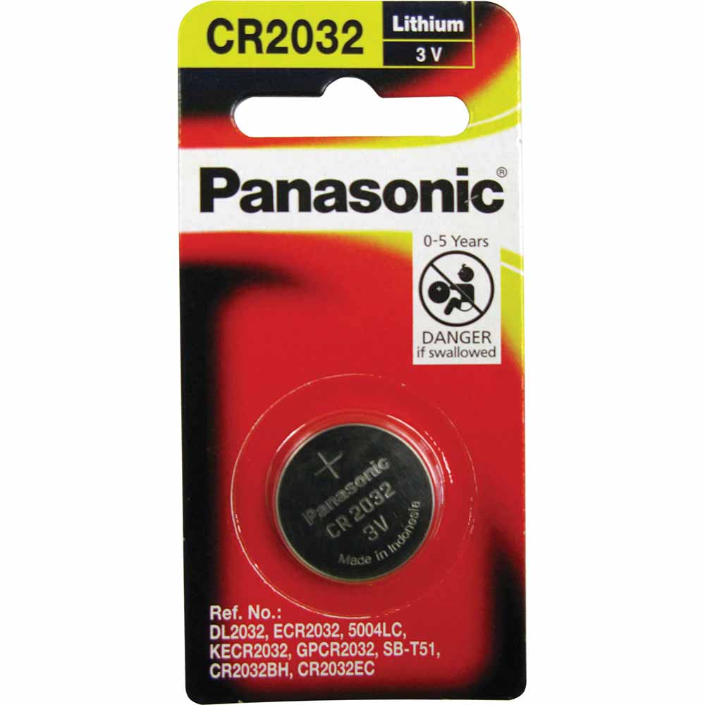 Panasonic 3V Lithium Coin Cell Battery (20Mm X 3.2Mm) - 1Pk